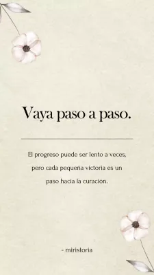 Beige Natural Palabras de ánimo Publicidad