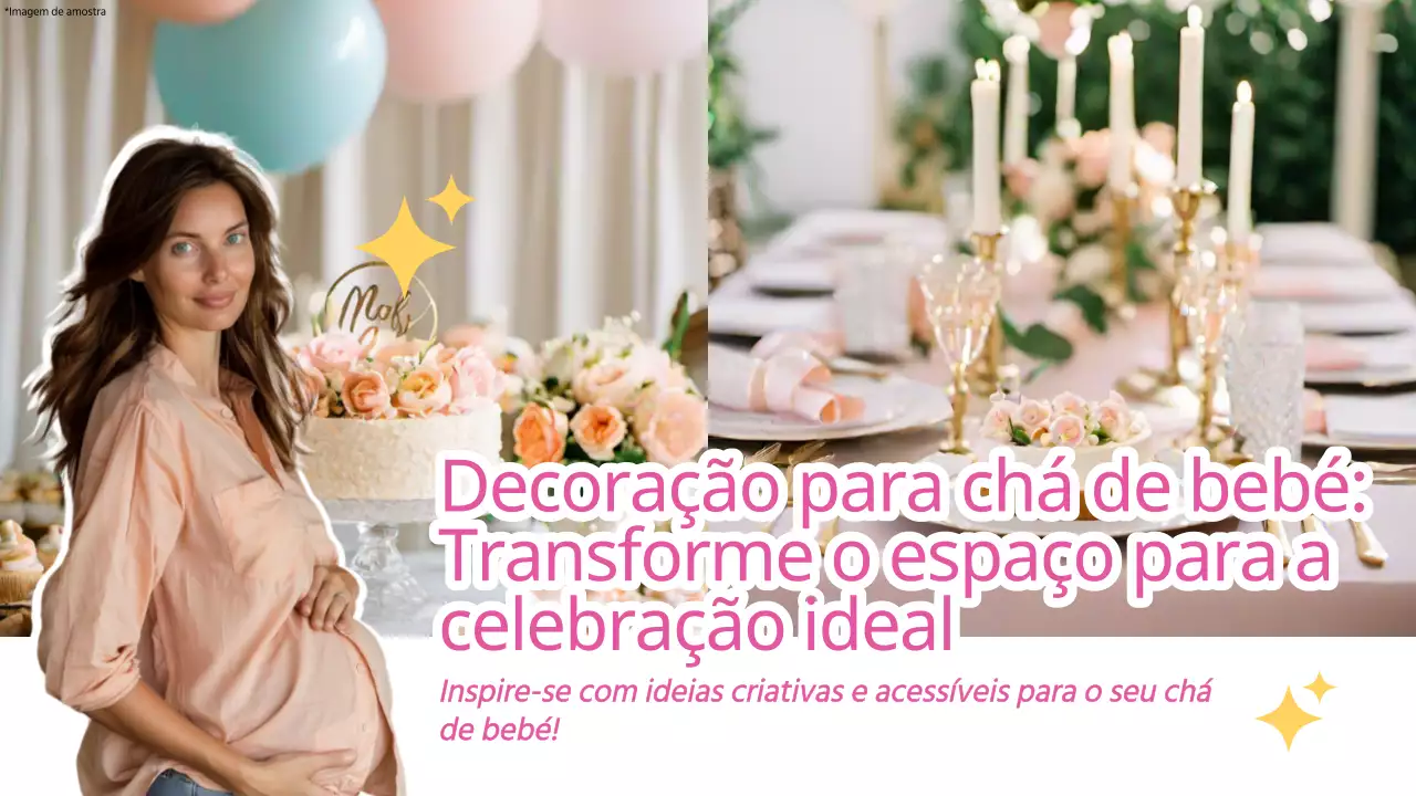 Guia de Ideias para a Decoração Moderna do Chá de Bebé Rosa e Branco