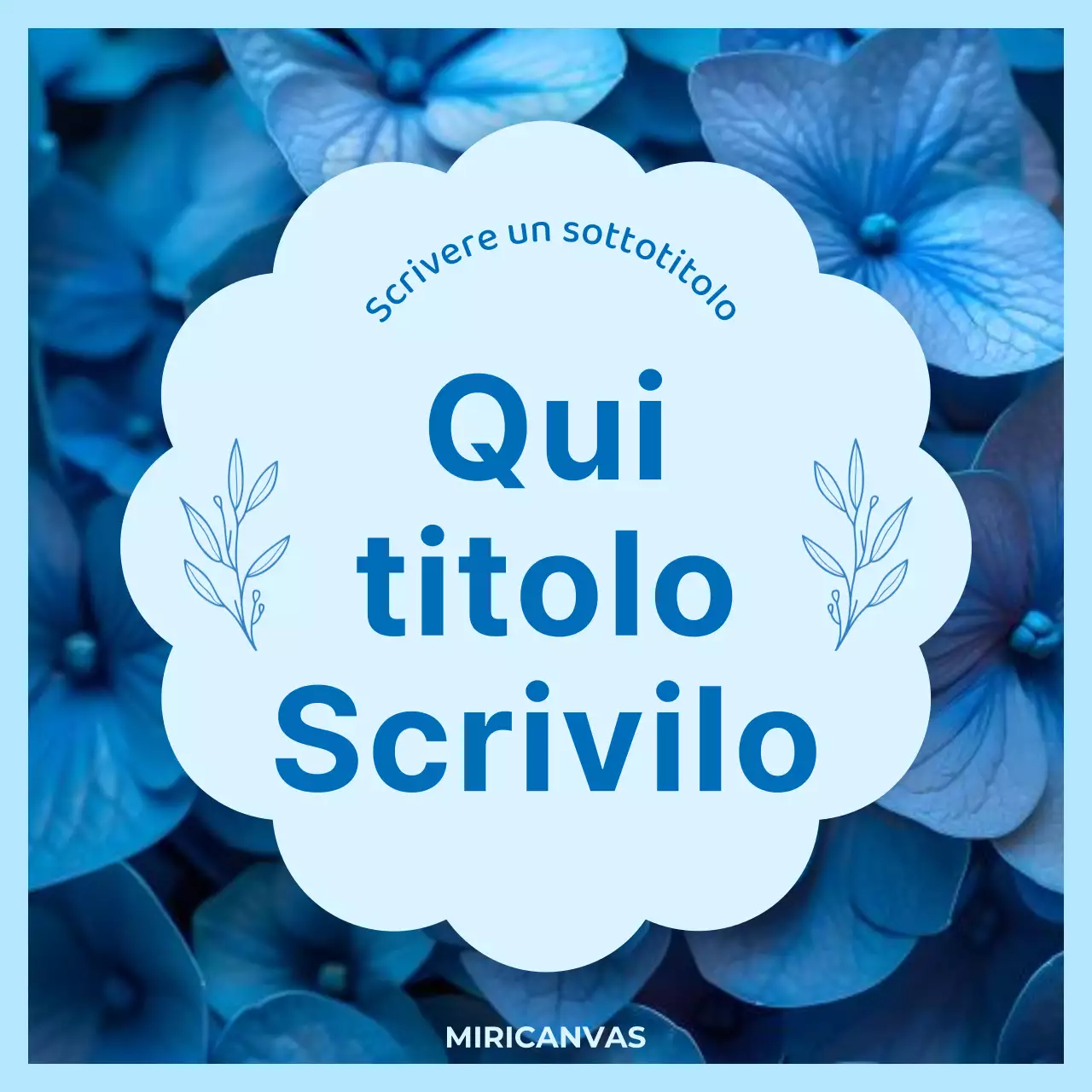 Copertina minimalista con sfondo primaverile in giallo e blu
