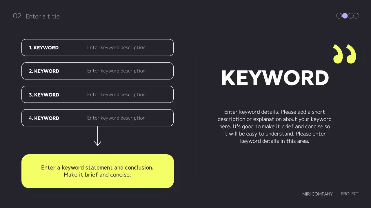A trendy school assignment plan with a clean, simple text layout and charts, accented with point color contrast geometric shapes graphic sources.