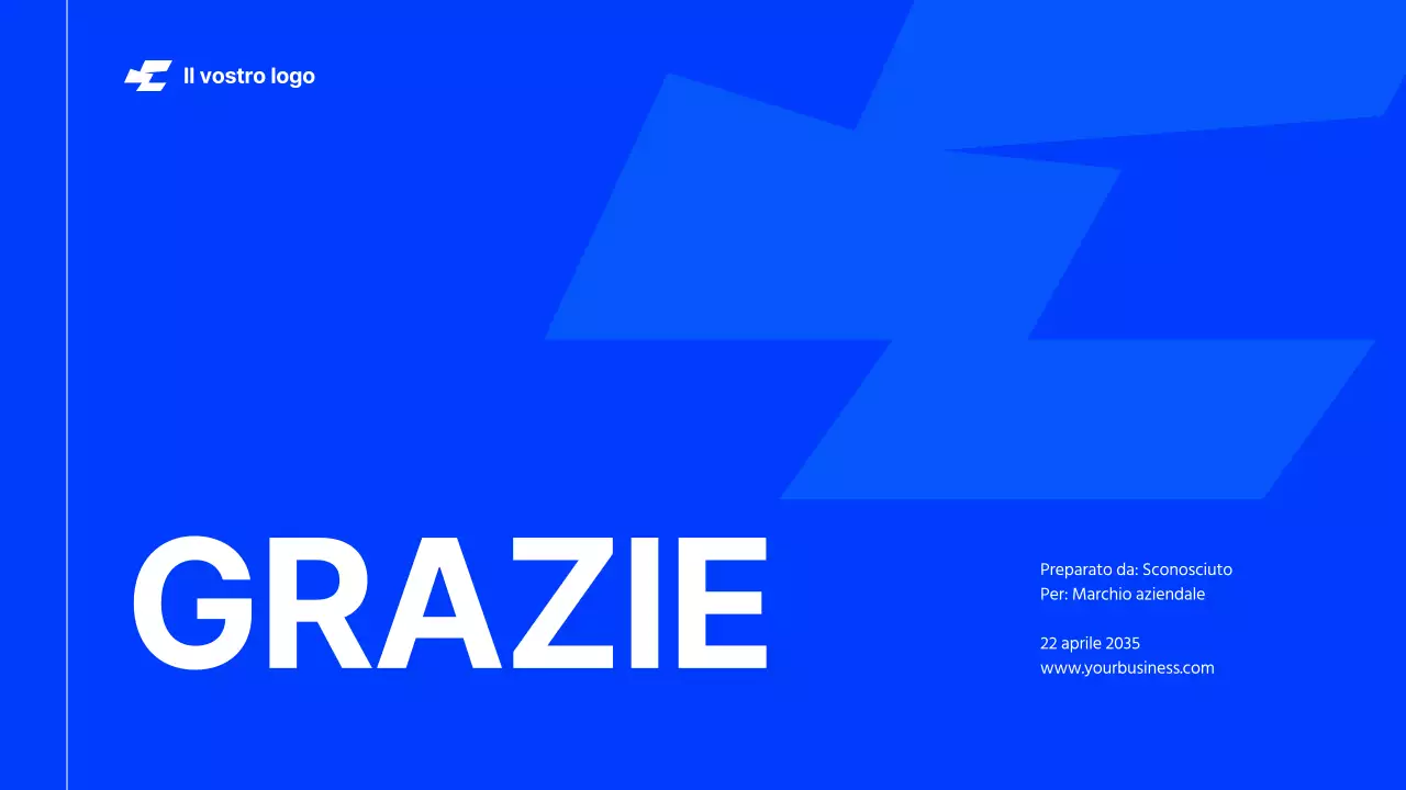 Bianco Blu Grassetto Tono freddo Pulito Linee guida dell'identità del marchio Istruzioni