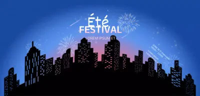 Concept de feux d'artifice dans le ciel nocturne en dégradés noirs et bleus