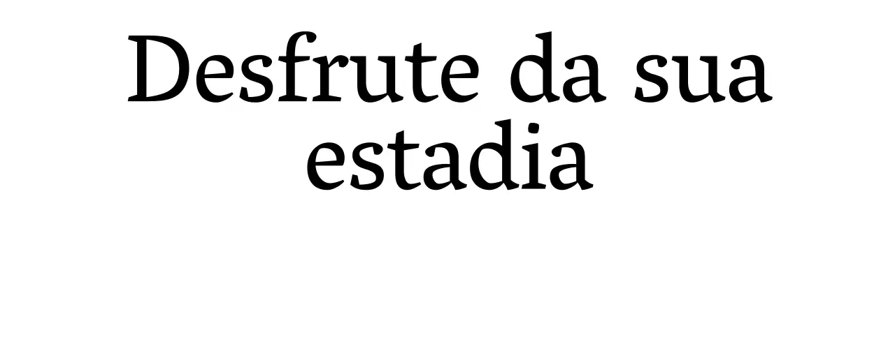 Uma agência de viagens com um aspeto elegante e texto com serifa