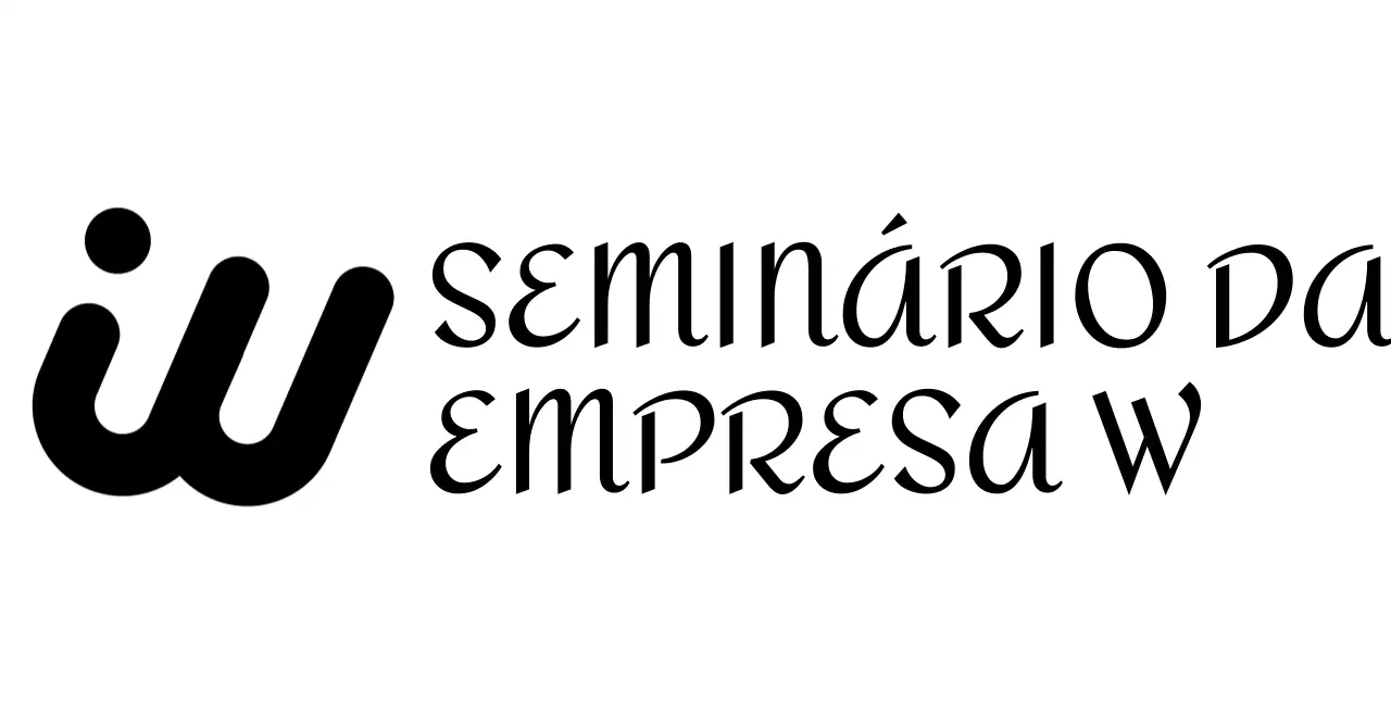 Seminário empresarial com um toque glamoroso com um logótipo inglês