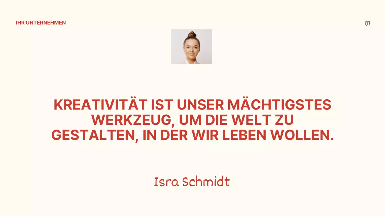 Rot und Beige Minimal Business Profil Präsentation