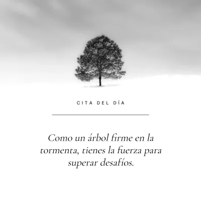 blanco y negro simples citas inspiradoras publicidad