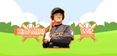 Oranje en groen honkbalveld illustratie cheer concept