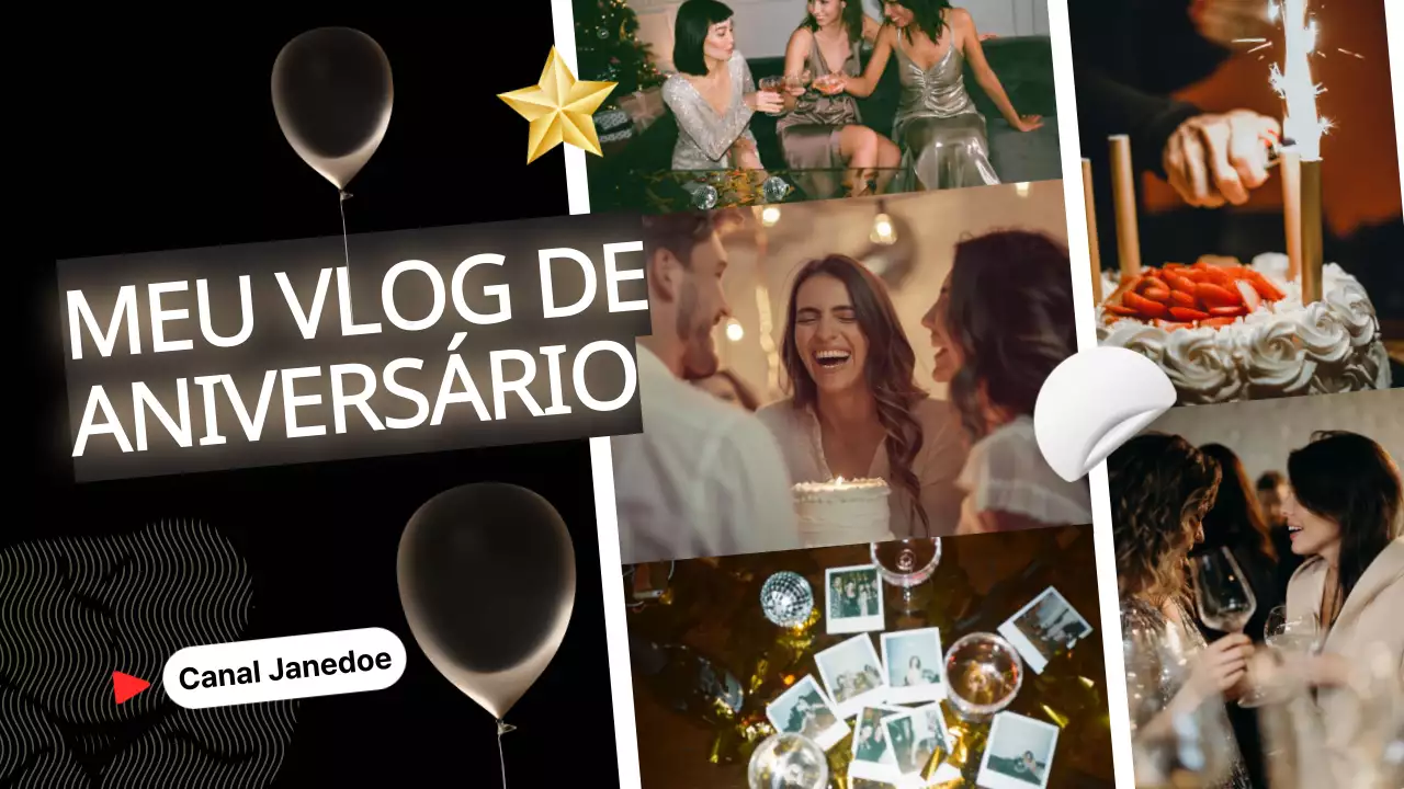 Black Gold Elegant Luxury My Birthday Vlog