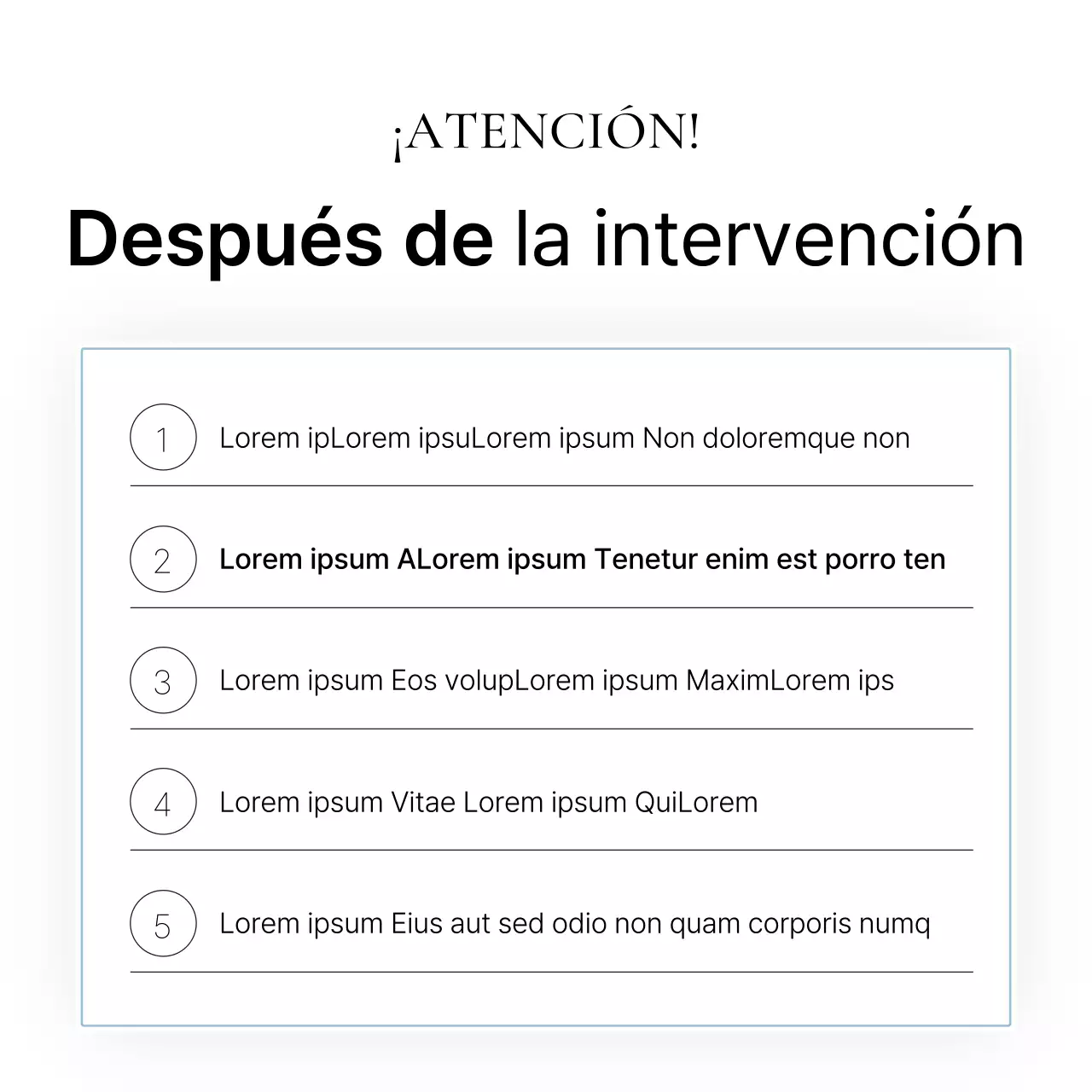Dermatología sencilla en blanco y azul claro para promocionar la guía de información de procedimientos del hospital.