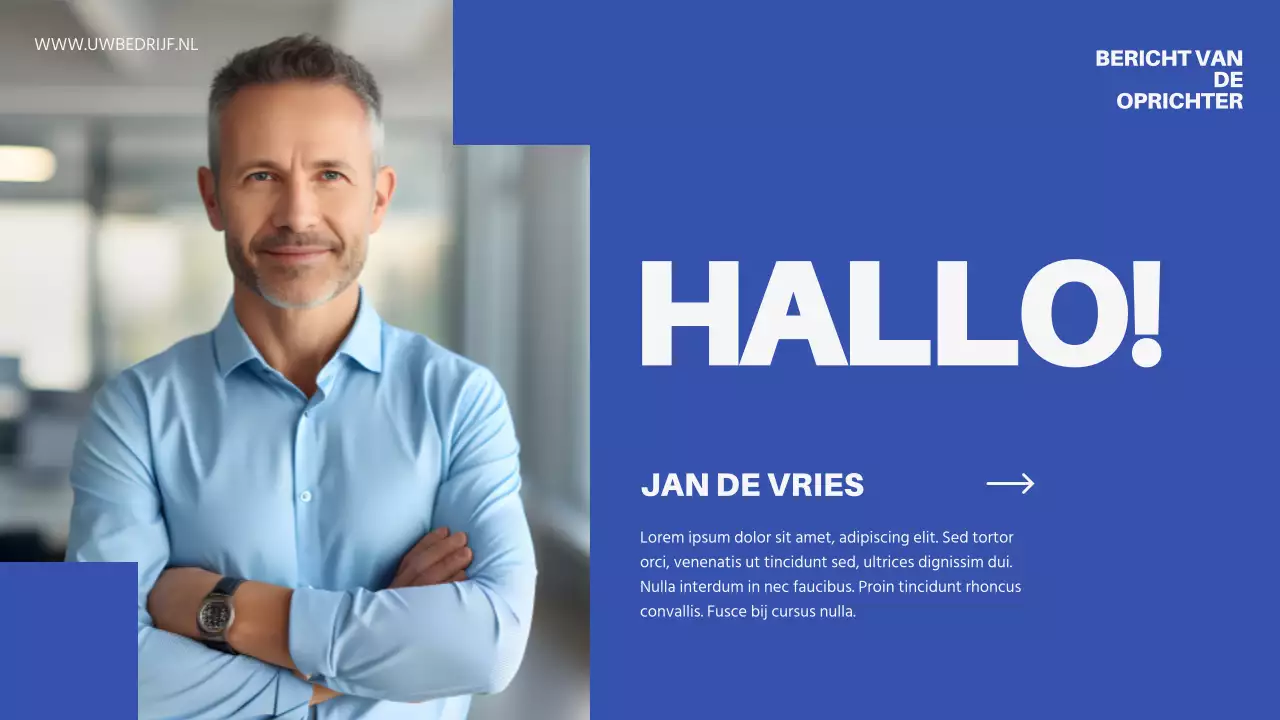 Introductie van Blue Minimal Business