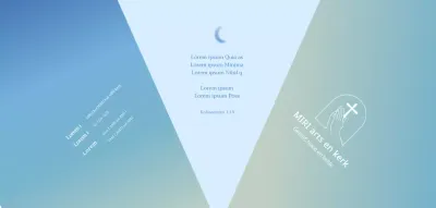 Emotionele Bijbelverzen met kleurverlopen om je kerk te promoten