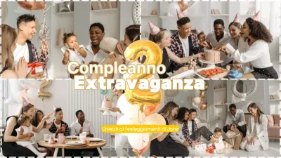 Giallo Video di compleanno semplice