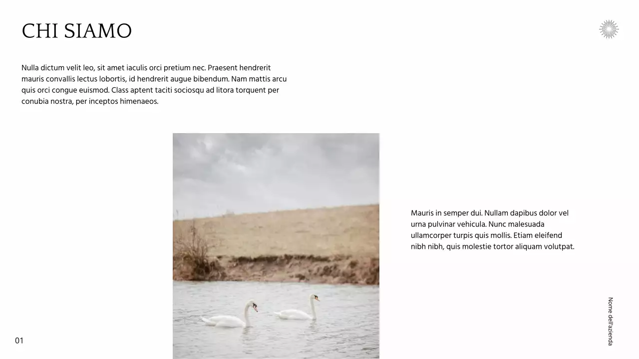 Beige Bianco Minimal Neutral Tone Business Presentazione Pitch Deck Strategia