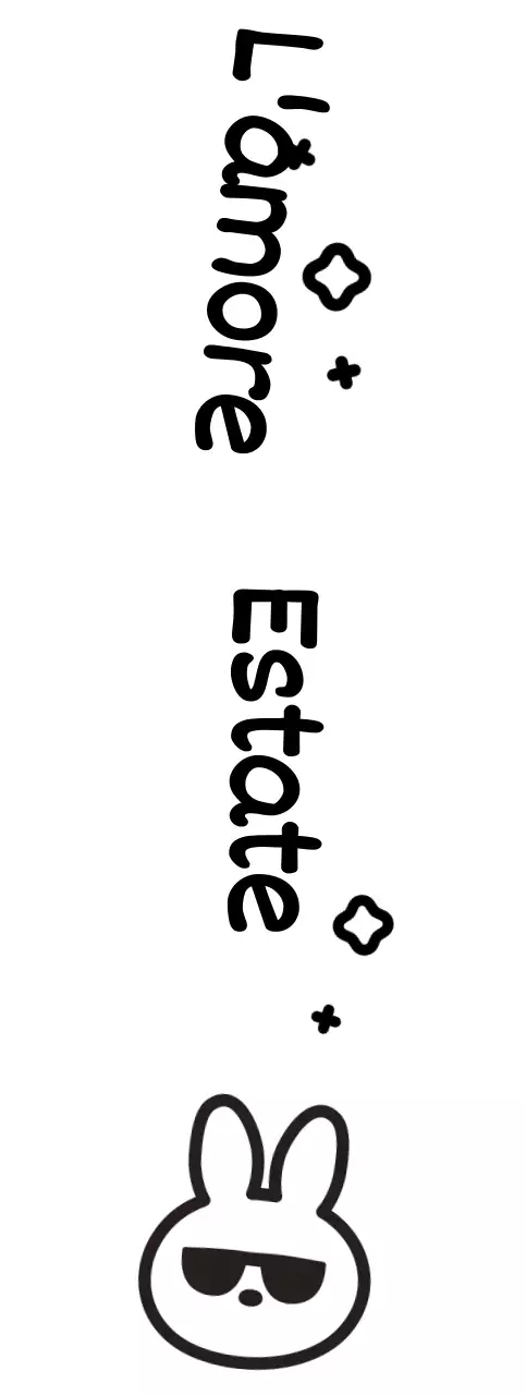 Coniglietto con simpatici occhiali da sole estivi scritti a mano