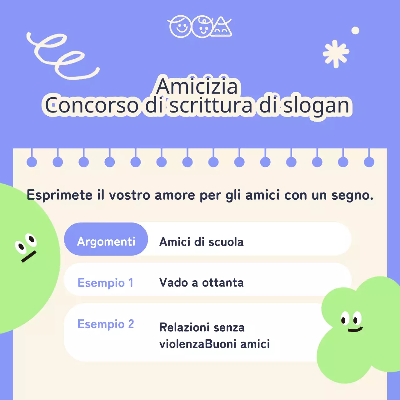 Promuovete il vostro evento della Settimana dell'amore per i vostri amici in viola e chartreuse