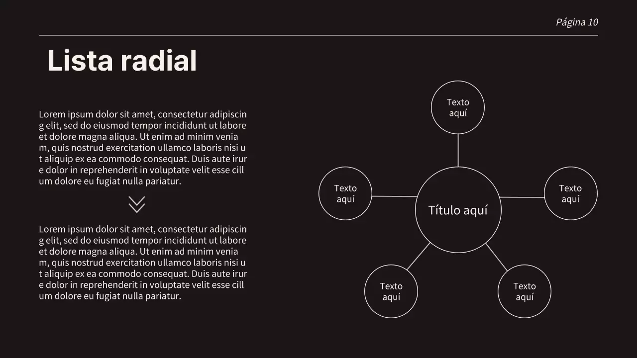 Páginas de presentación de tendencias en beige y negro con varios diseños Presentación de productos