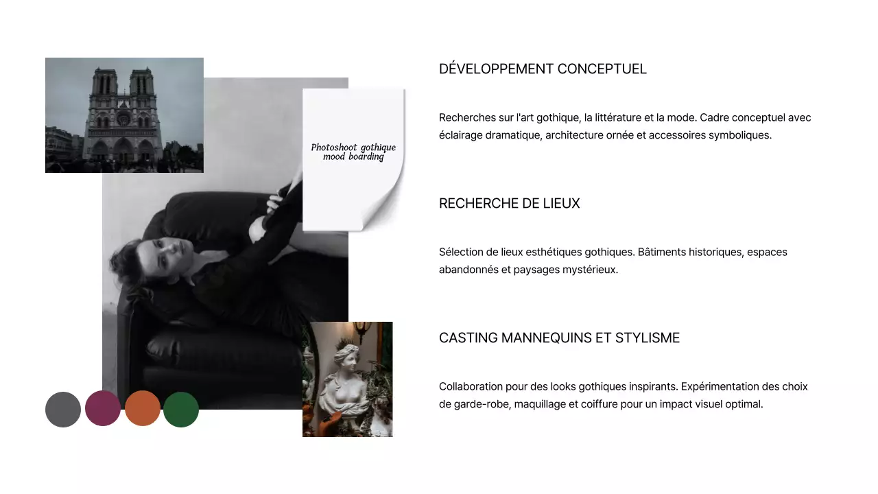 Photographe moderne en noir et blanc Introduction Portfolio