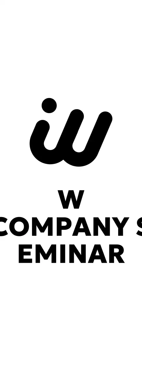 英文ロゴのある華やかな雰囲気の企業セミナー