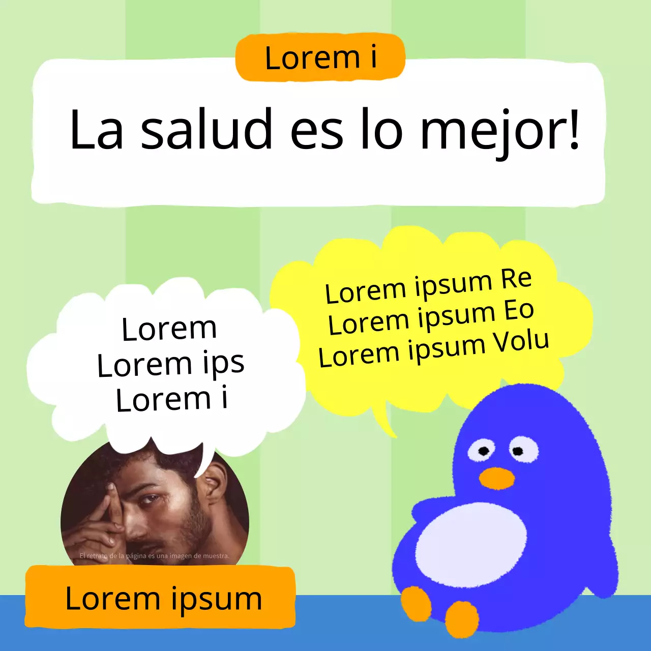 Una parodia de la promoción de la salud de Yellow y Red Bull