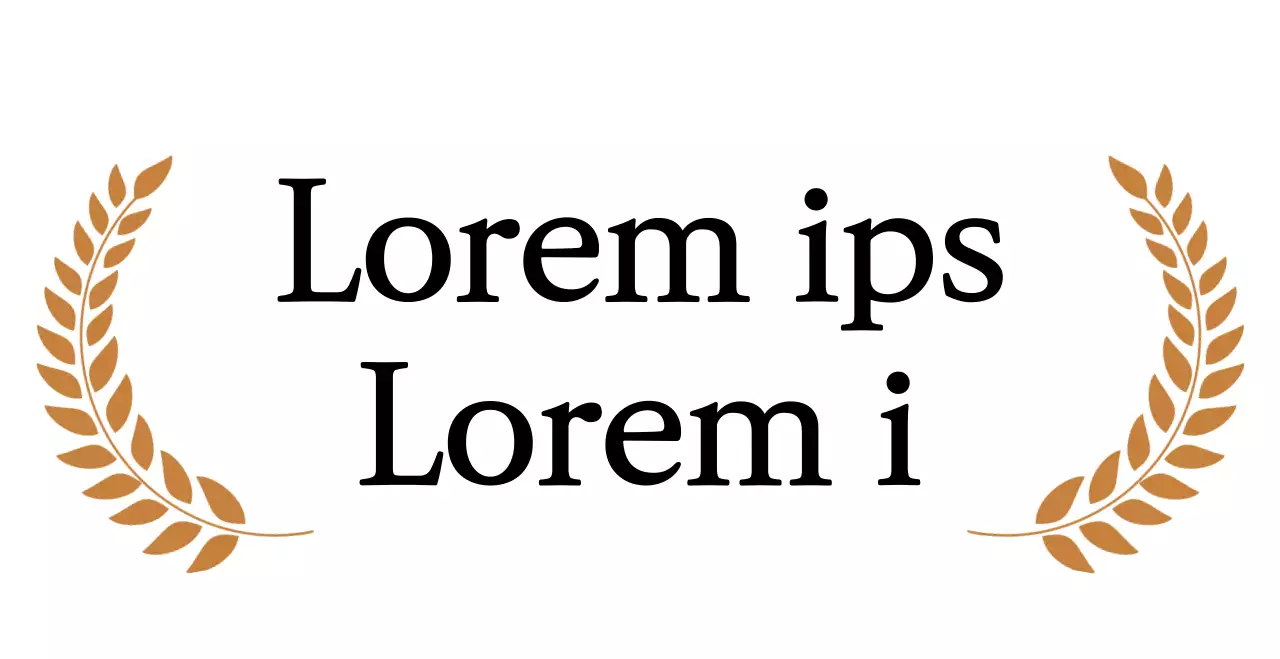 Classy corporate founding statement in serifs