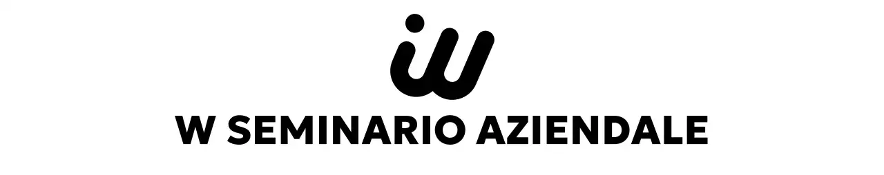 Seminario aziendale dal sapore glamour con logo inglese