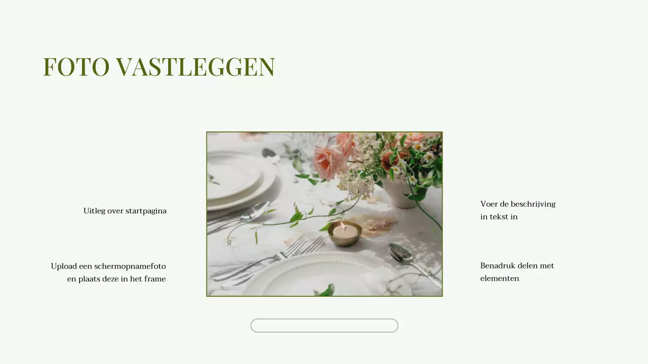 Groene Minimal Fotocollage Presentatie Zakelijk Portfolio