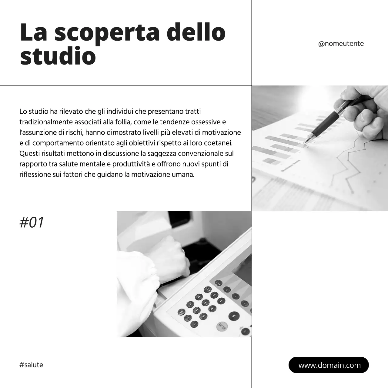 Bianco Arancione Viola Minimal Salute Notizie di approfondimento medico