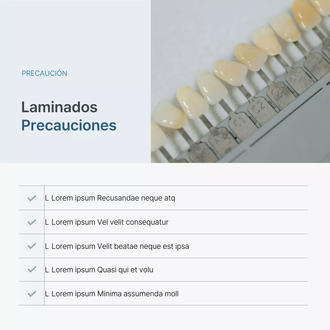 Un sencillo kit de redes sociales de marketing para consultas dentales en blanco y azul claro para promocionar la consulta.