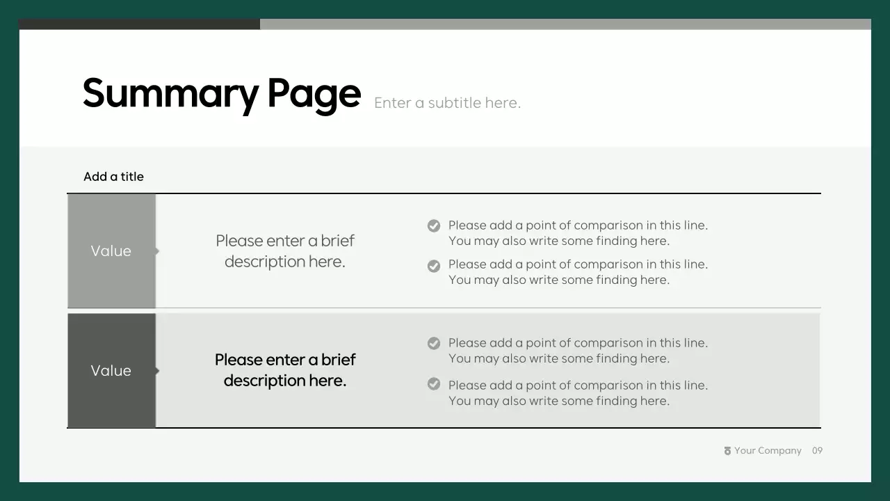 그린 모던 비즈니스 프레젠테이션