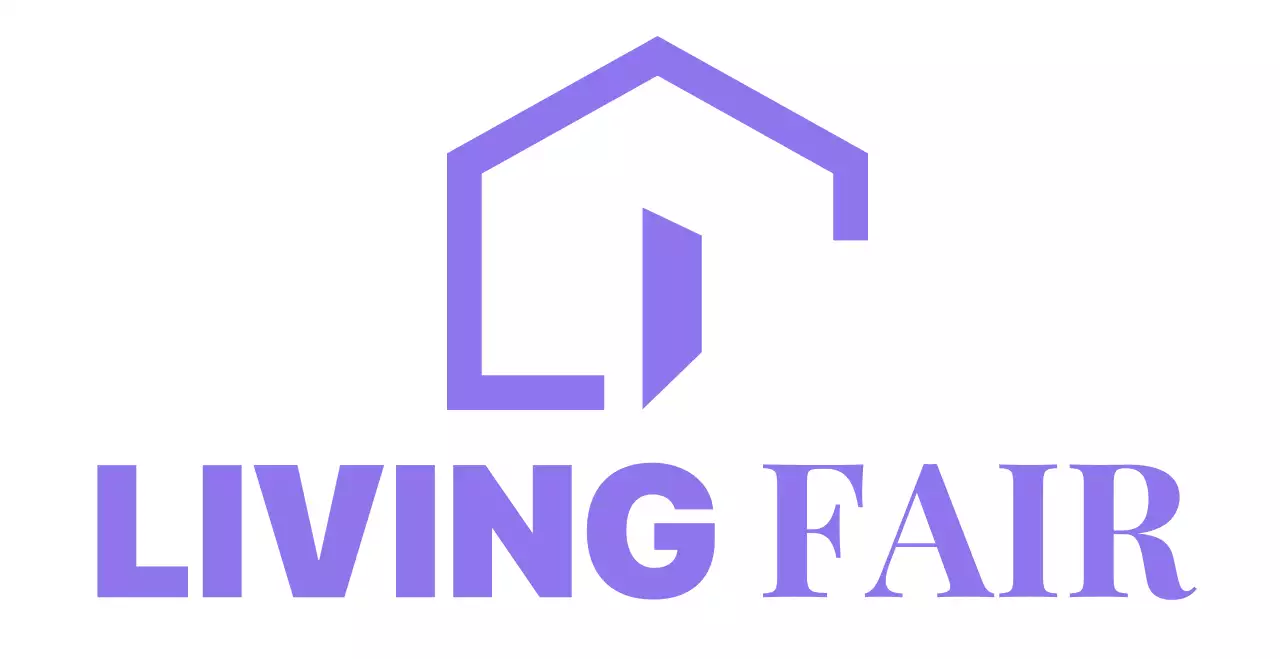 Simple interior living expo with illustrations in the form of houses