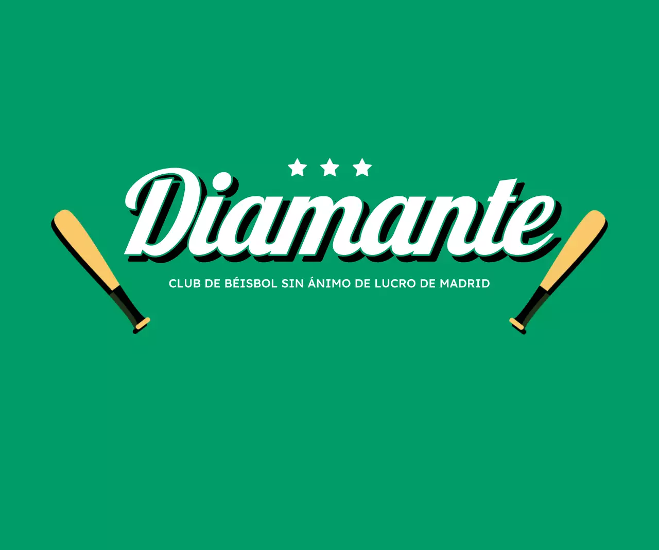 Diseño de club de béisbol con aire retro