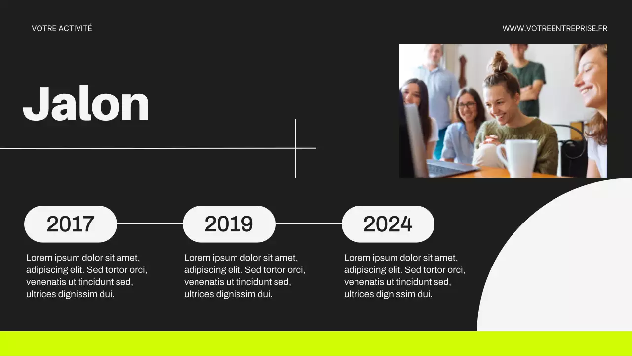 Néon et noir Introduction moderne aux affaires