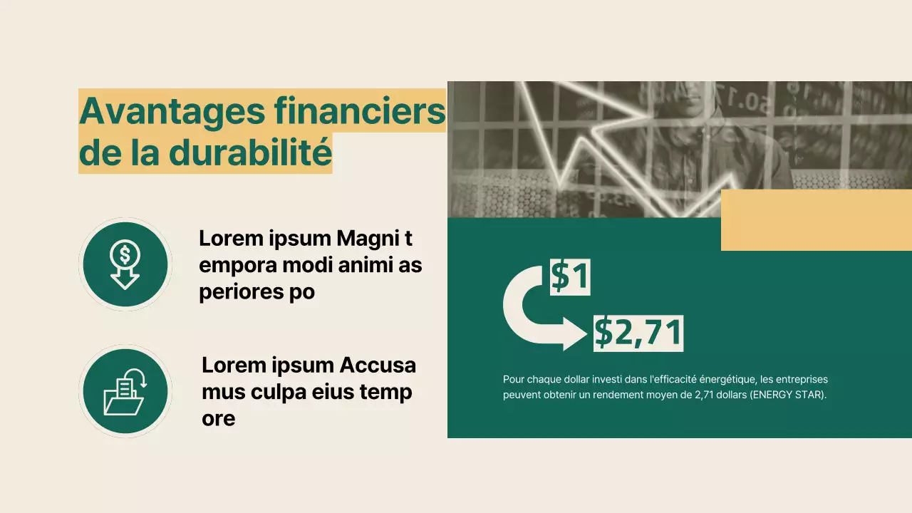 Green and Yellow Simple Business Sustainable Solutions Strategy