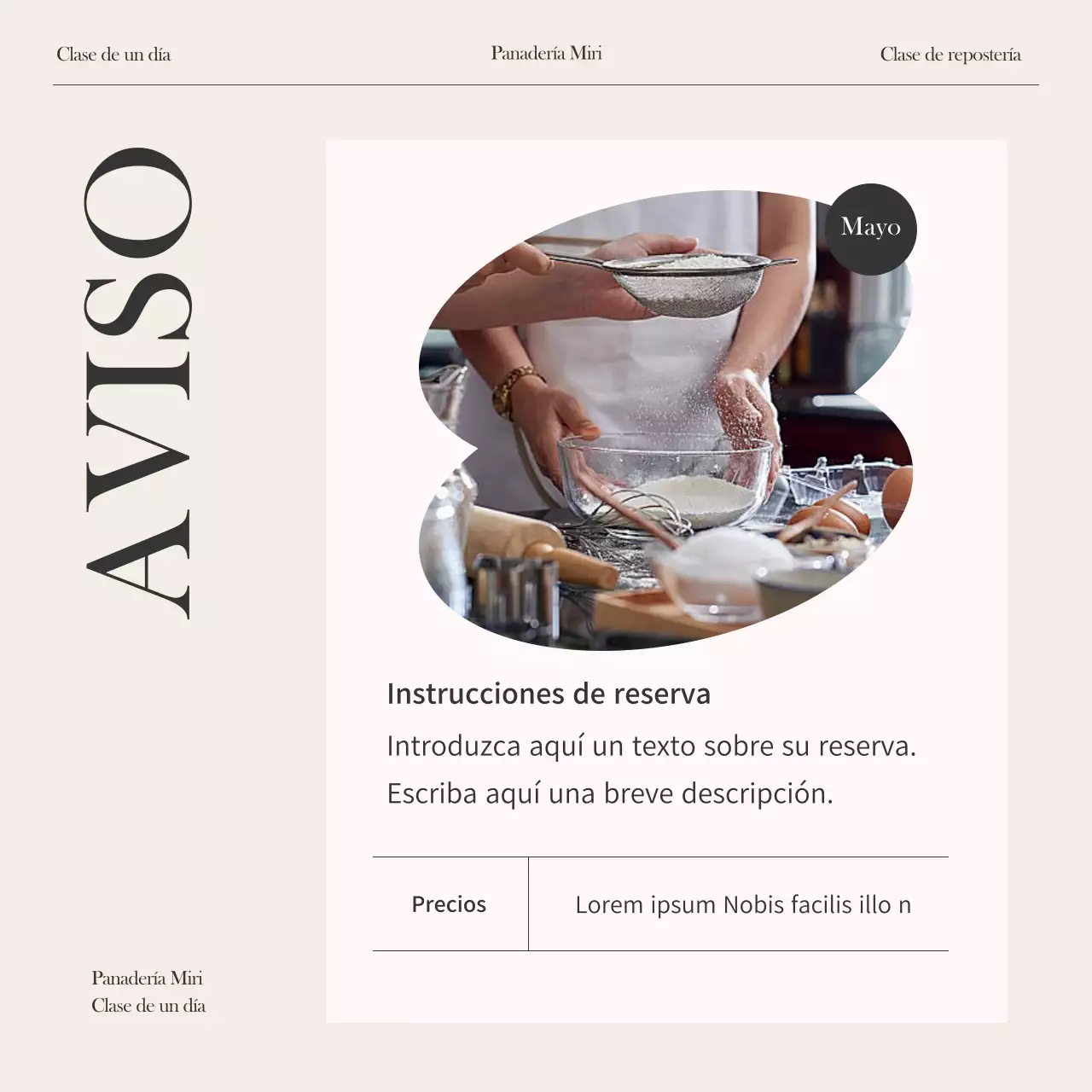 Promover una clase moderna de un día en marfil y negro