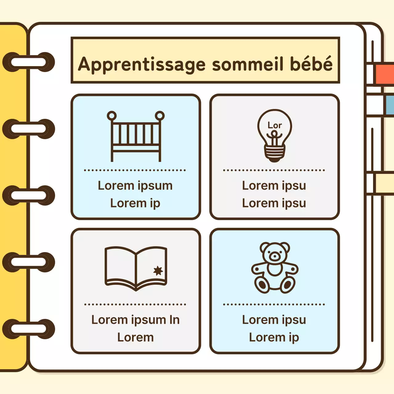 Tout sur l'art d'être parent avec un enfant jaune et orange