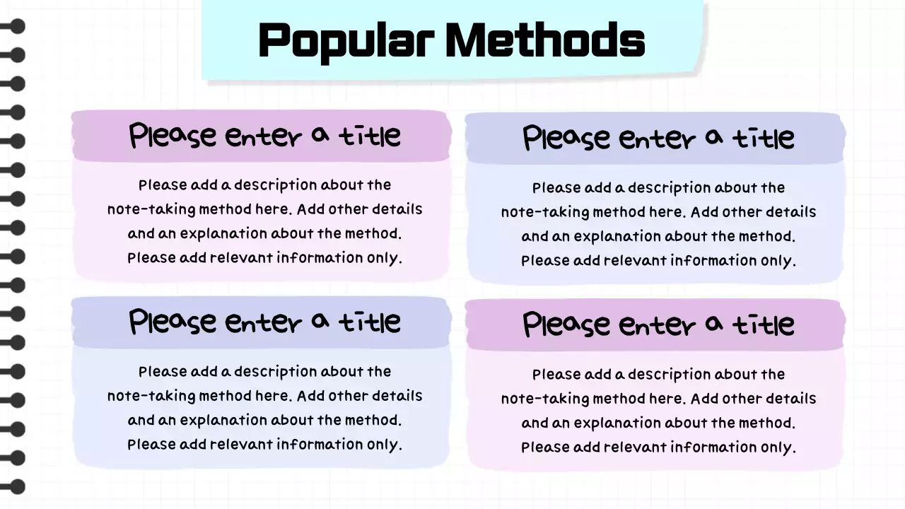 Orange Simple Note-Taking Guide Presentation