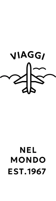 Agenzia di viaggi semplice e fresca, con illustrazioni di aerei e nuvole