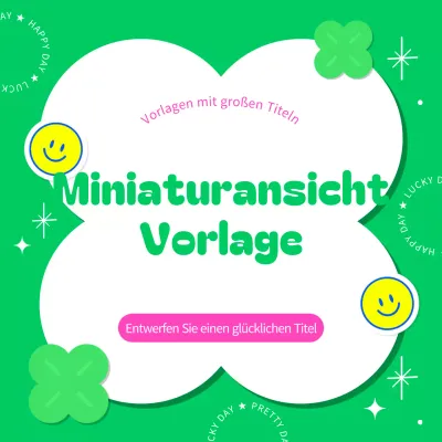 Abdeckung mit einem hübschen grünen Rahmen