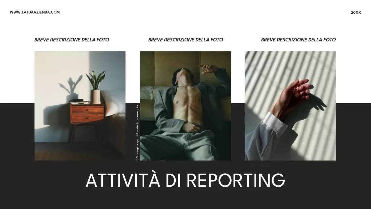 Collage di foto moderne in bianco e nero