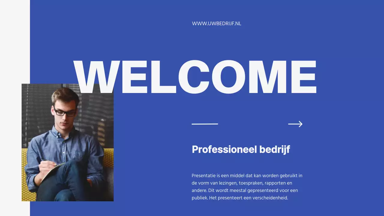 Introductie van Blue Minimal Business