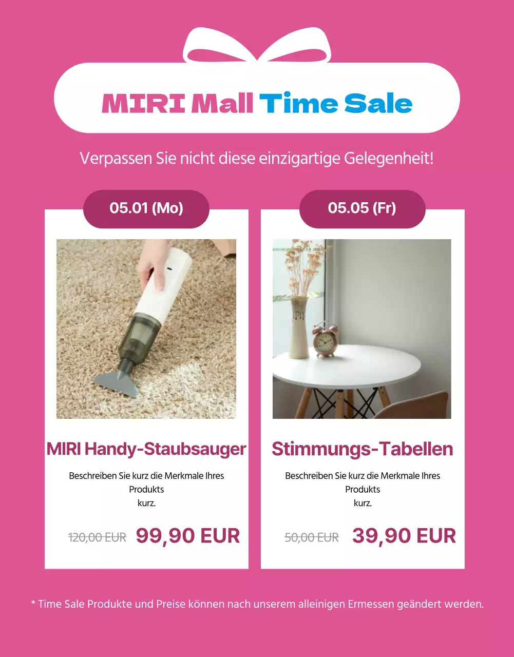 Werben Sie für den Monat der Familie mit einem kitschigen blau-rosa Farbtupfer