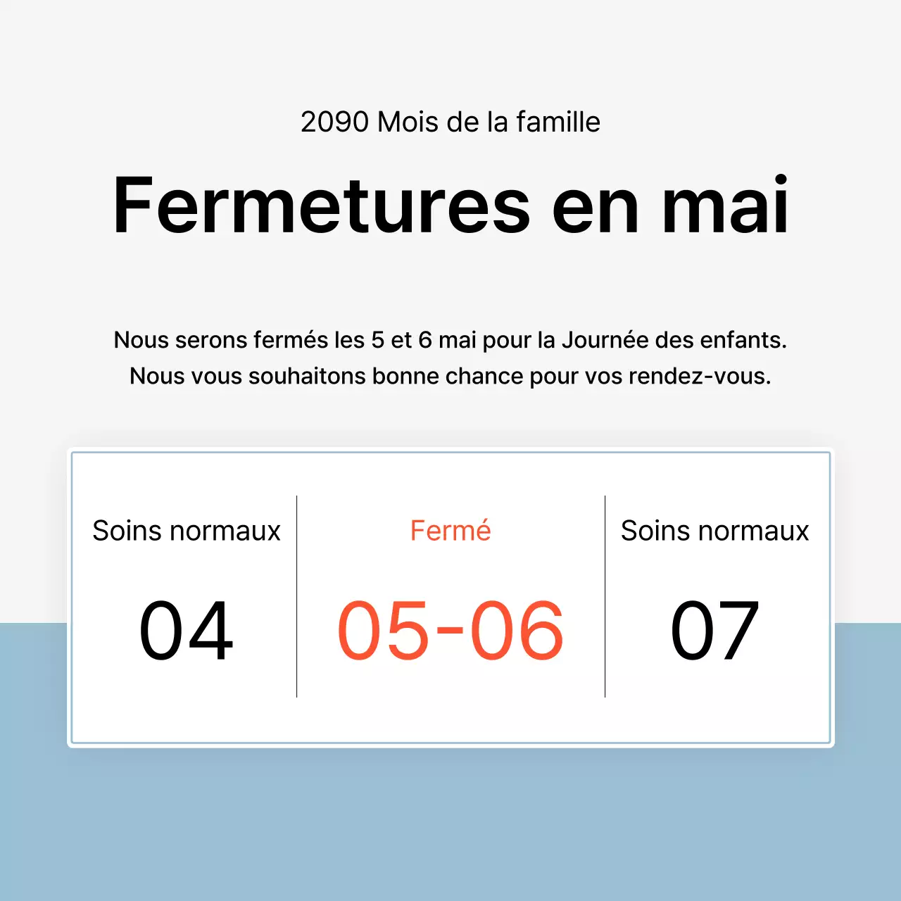Kit de médias sociaux de marketing hospitalier pour promouvoir un simple cabinet de dermatologie en blanc et bleu clair.