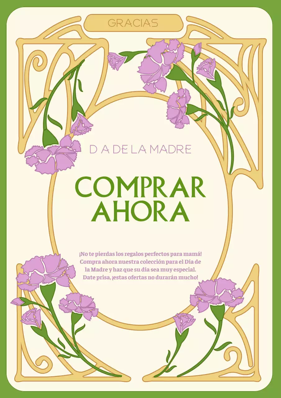 Promueva una venta clásica del Día de la Madre en chartreuse y marfil