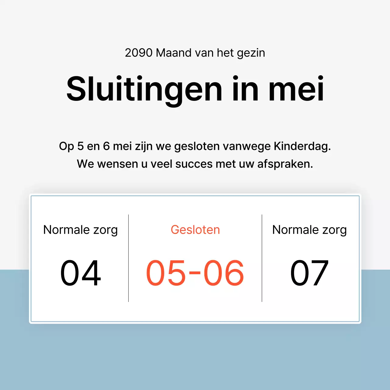 Eenvoudige dermatologie in wit en lichtblauw om de informatiegids van het ziekenhuis te promoten