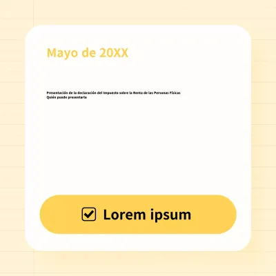 Declaración simple amarilla del impuesto sobre la renta