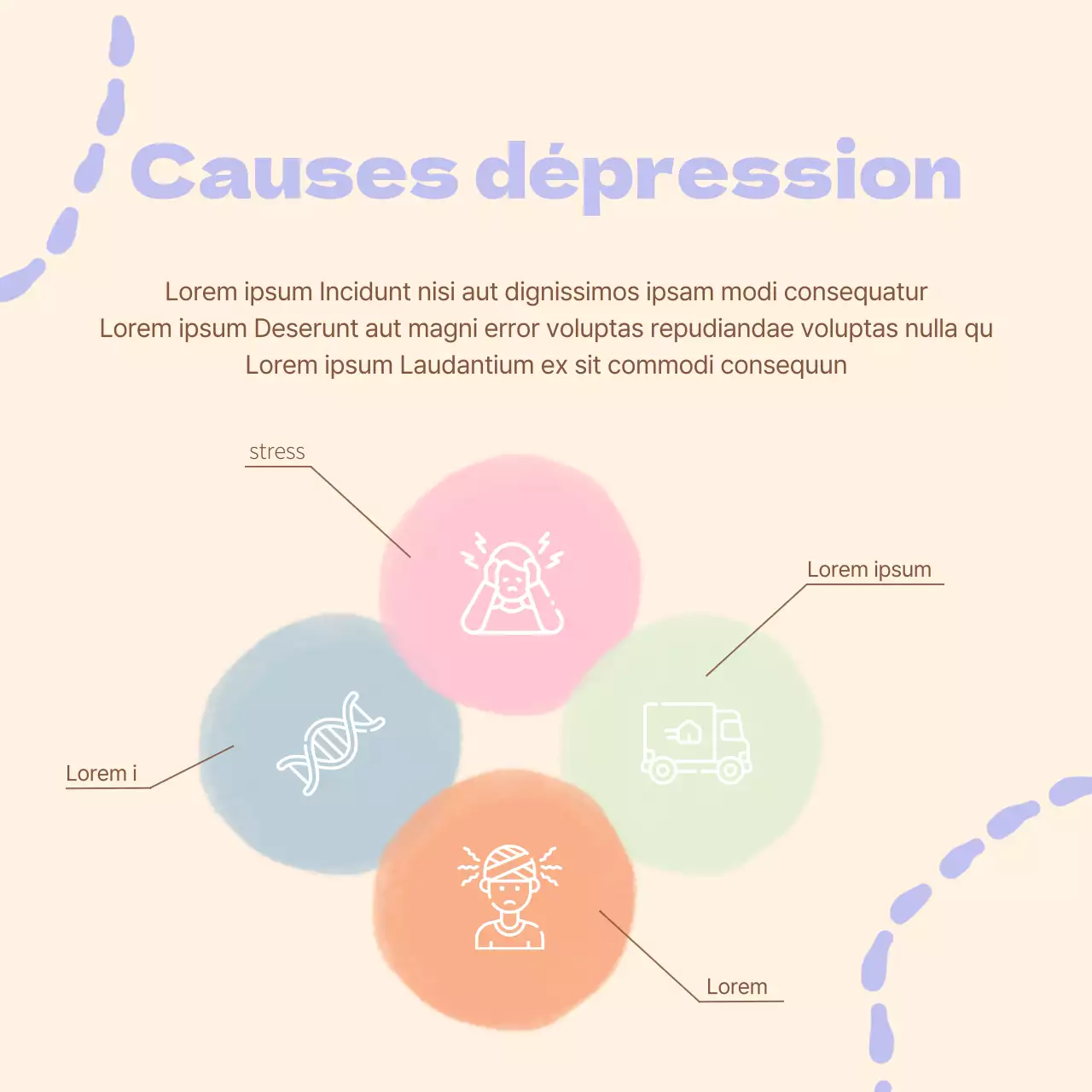 Croissance personnelle de base en beige