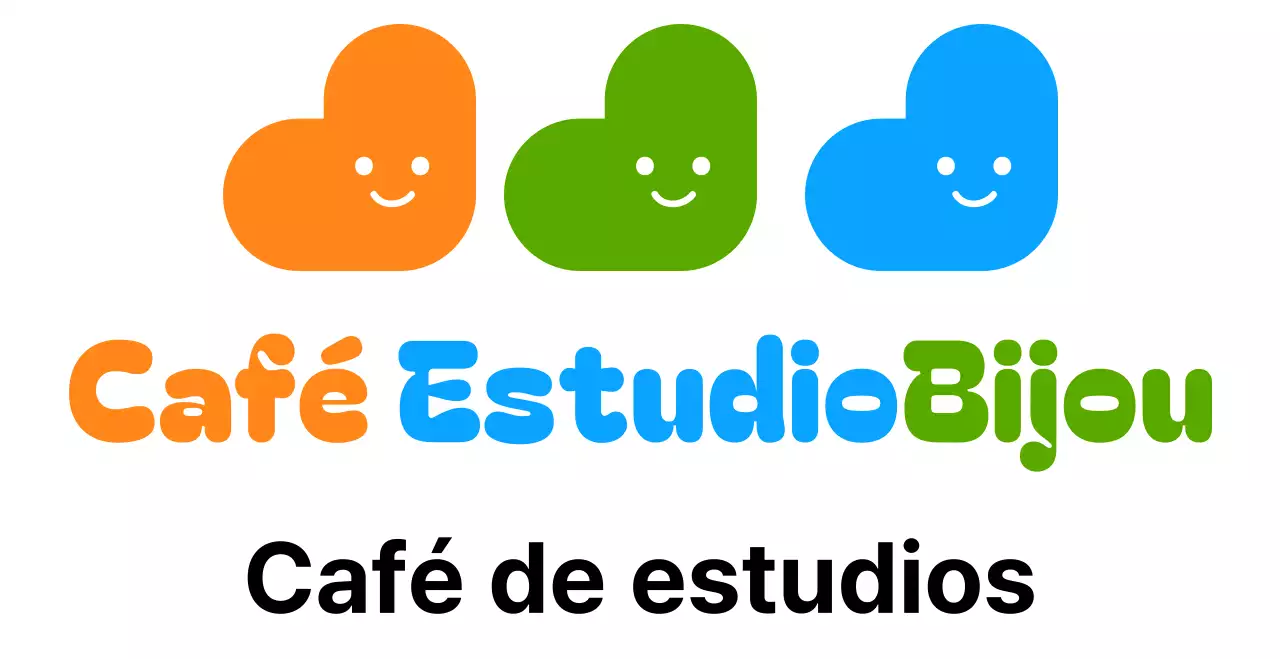 Logotipo de la sala de lectura de un café-estudio en un tipo de letra redondeado