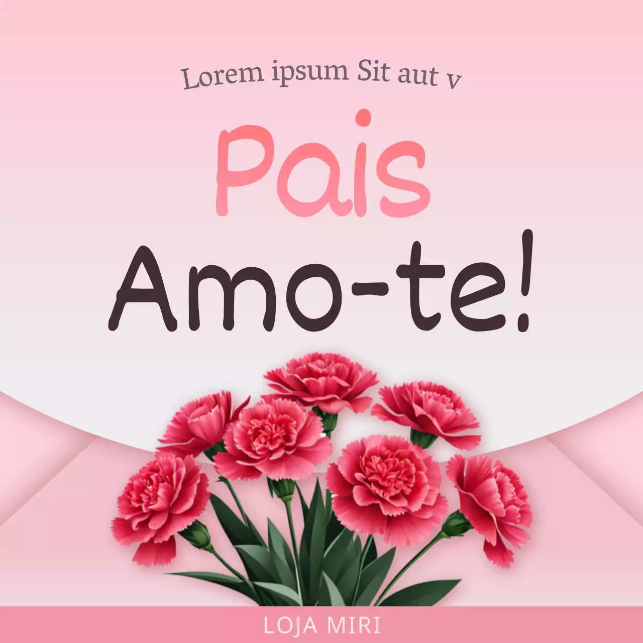 Um anúncio moderno do Dia da Mãe em cor-de-rosa
