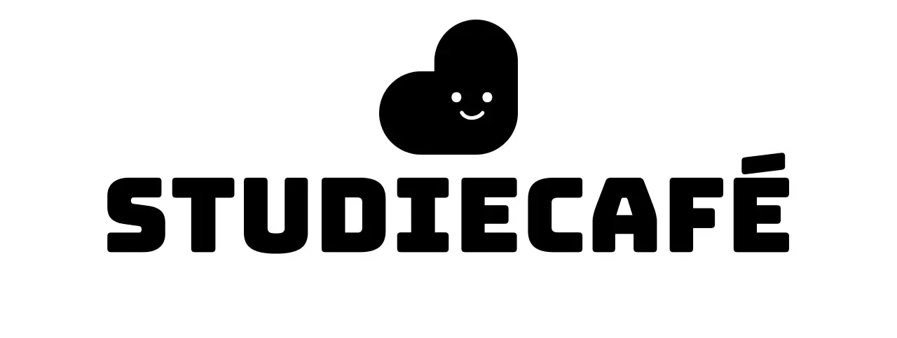 Studiecafé leeszaal logo in een afgerond lettertype