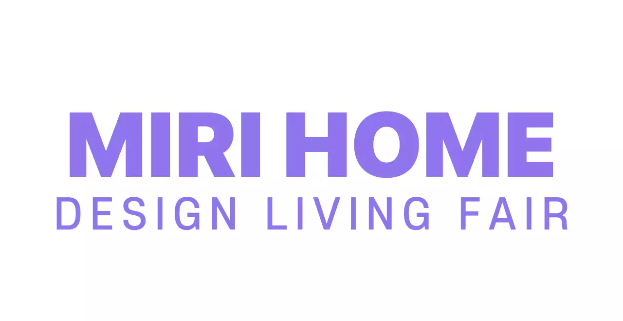 Simple interior living expo with illustrations in the form of houses